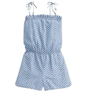 Vineyard Vines Girls Gustavia Block Print Romper Size Medium